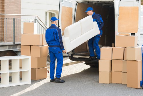 Commercial furniture pick-up for an office or shop in Brixton