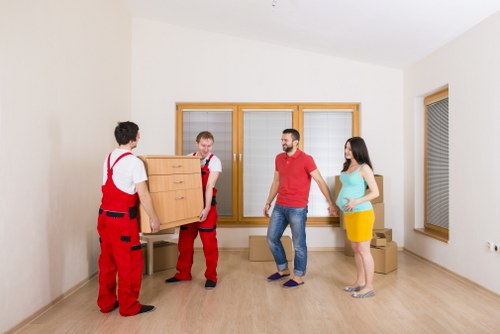 Van loading furniture for a Brixton collection or delivery