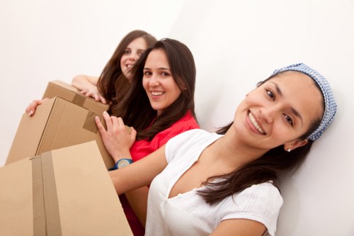 Brixton moving team managing furniture and belongings during a structured move