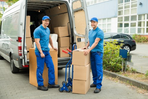 Reusable furniture and donated items ready for charity partnership collection