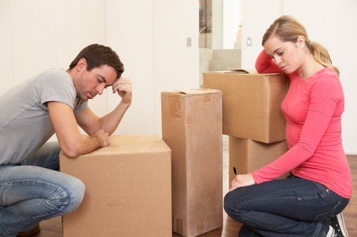 Packing and careful handling of household items during removals