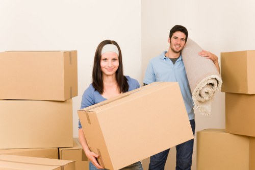 Household relocation in a Brixton street with tight access