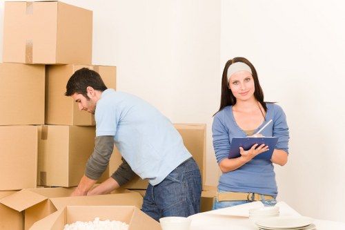 Local removal van service handling household items in Brixton